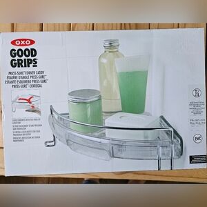NWOT OXO Good Grips Press-Sure Corner Caddy - Clear